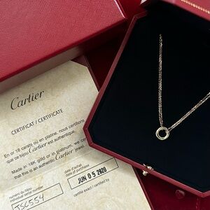 Cartier Trinity Pendant Necklace Mini Model White Gold Yellow Gold Rose Gold